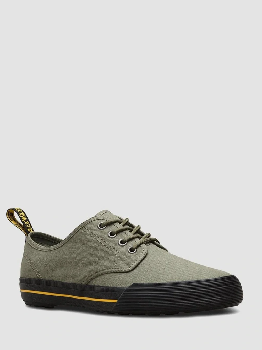 Dr Martens Doc $60 Pressler Olive Canvas Low-Top Unisex Sneaker 7 M 8 L